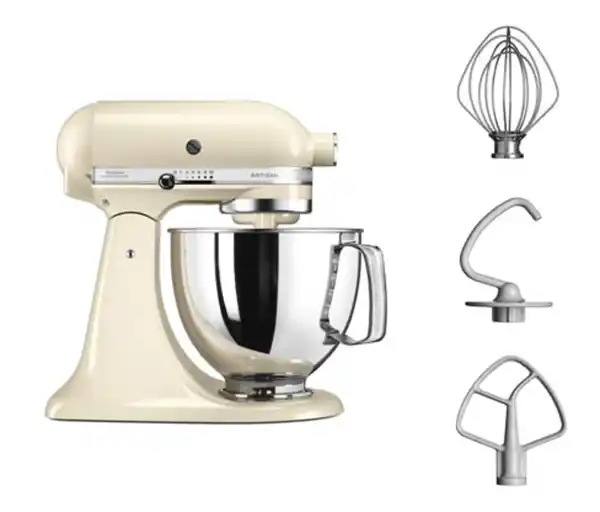 Bild 1 von KitchenAid Küchenmaschine »Artisan 5KSM125« inkl. Fleischwolf und Spritzgebäckvorsatz, creme