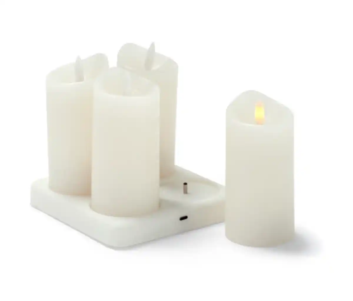 Bild 1 von 4 LED-Akku-Echtwachskerzen