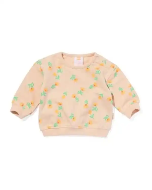 Bild 1 von Neugeborenen-Pullover Blumen pfirsich