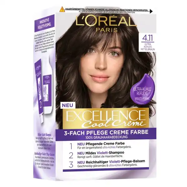 Bild 1 von L’Oréal Paris - Excellence Cool Creme Coloration 1 ct Schwarz