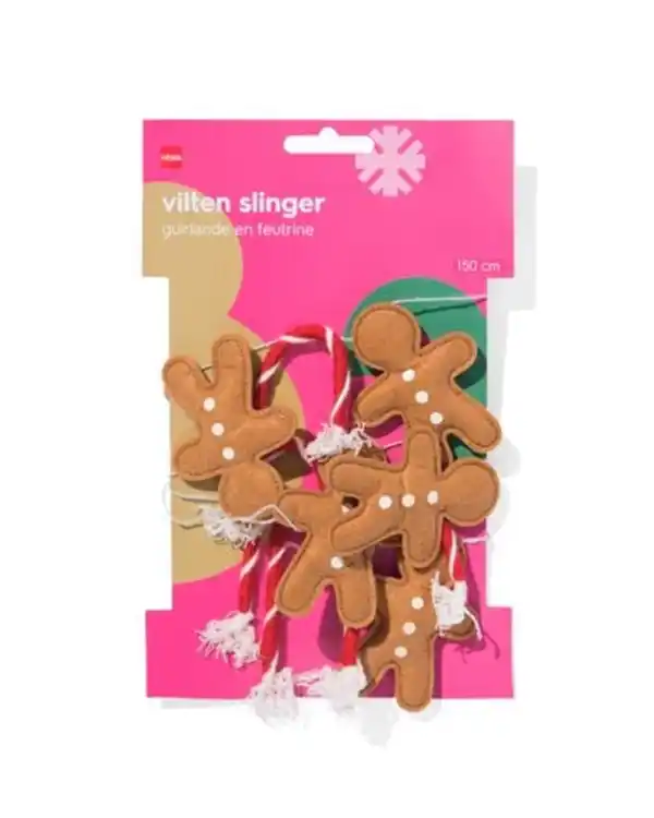 Bild 3 von vilten slinger peperkoekmannetje/zuurstok