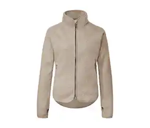 Teddyfleece-Jacke, beige