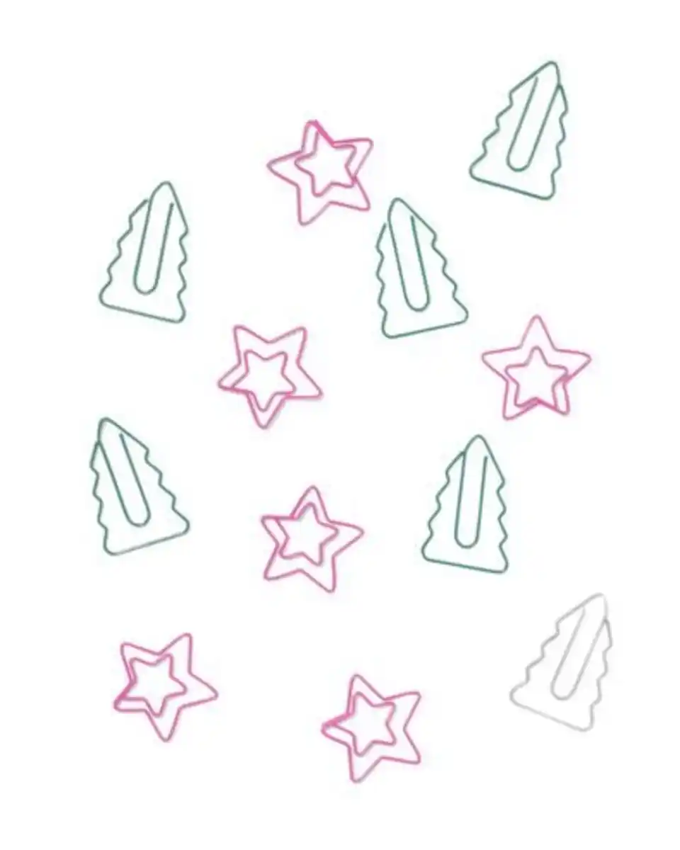 Bild 2 von 12er-Pack Büroklammern Weihnachten