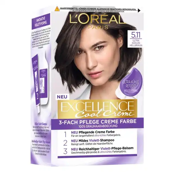 Bild 1 von L’Oréal Paris - Excellence Cool Creme Coloration 1 ct Schwarz