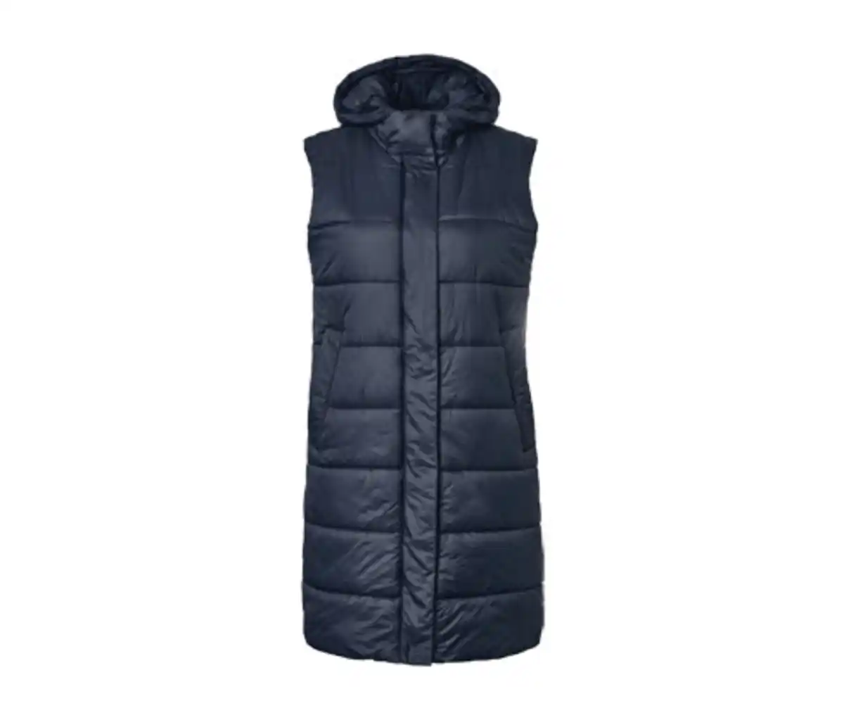 Bild 1 von Lange Steppweste mit Kapuze