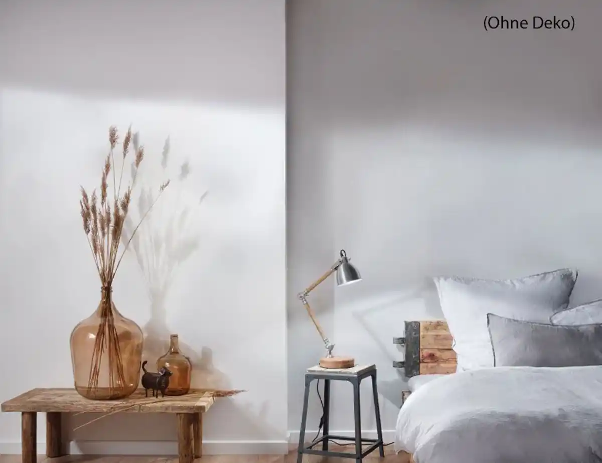 Bild 3 von Vliestapete Uni Hellgrau modern