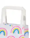 Bild 3 von 6er-Pack Geschenktaschen, Papier, 13 x 13 x 7 cm, Regenbogen