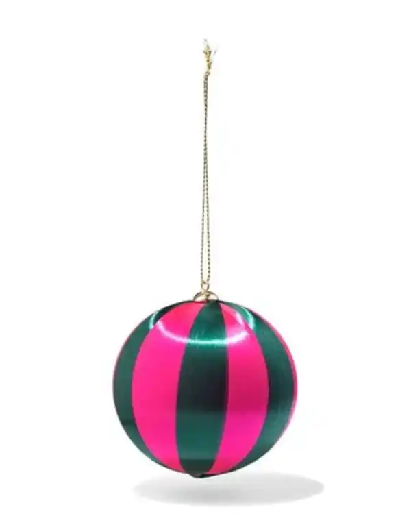 Bild 1 von Weihnachtskugel Satin gestreift