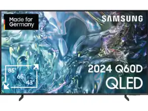 SAMSUNG GQ43Q60D QLED TV (Flat, 43 Zoll / 108 cm, UHD 4K, SMART TV, Tizen), Titangrau