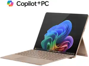 MICROSOFT Surface Pro, Copilot+ PC, 11. Edition, Convertible, mit 13 Zoll Display, Qualcomm Snapdragon X Plus, 16 GB RAM, 512 SSD, Adreno™ Onboard Graphics, Sand, Windows 11 Home (64 Bit), Sand