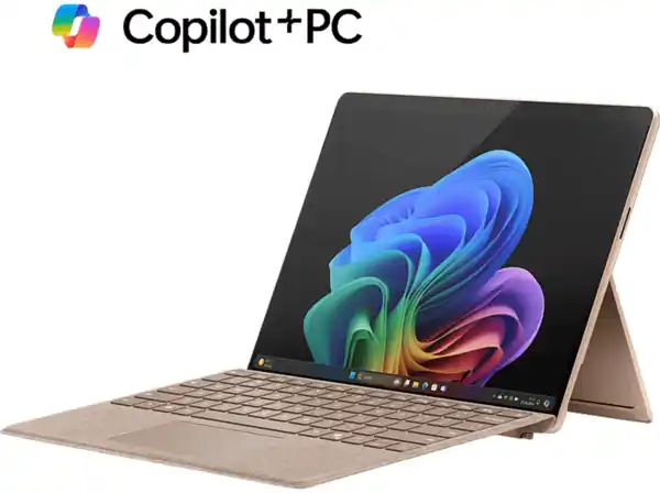 Bild 1 von MICROSOFT Surface Pro, Copilot+ PC, 11. Edition, Convertible, mit 13 Zoll Display, Qualcomm Snapdragon X Plus, 16 GB RAM, 512 SSD, Adreno™ Onboard Graphics, Sand, Windows 11 Home (64 Bit), Sand