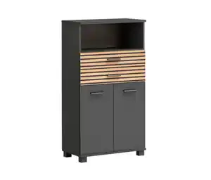 Highboard »Katta«, 2 Türen, 2 Schubladen, anthrazit