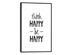 Bild Slim Frame Black think happy