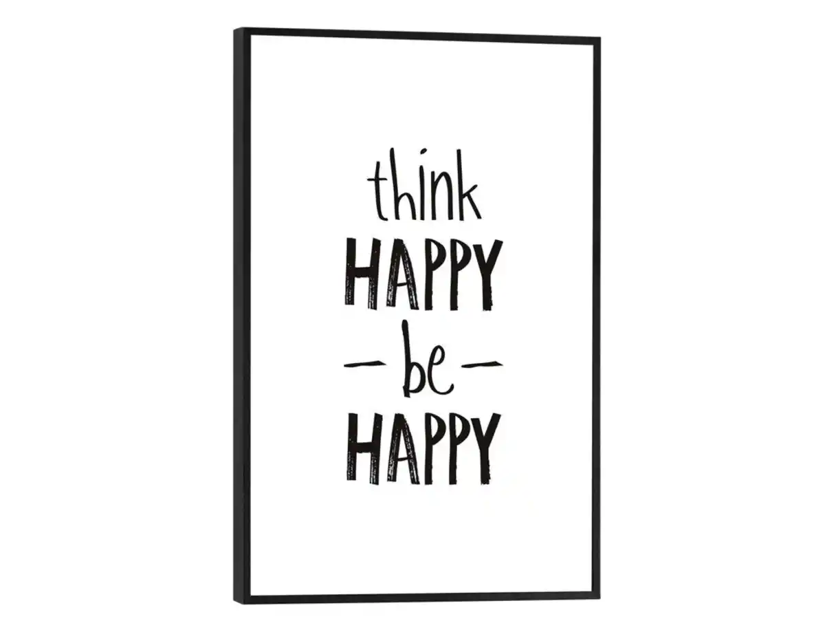Bild 1 von Bild Slim Frame Black think happy