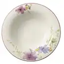 Bild 1 von Villeroy & Boch Suppenteller Mariefleur Basic, Grün, Lila, Rosa, Weiß, Keramik, Floral, rund, hitzebeständig, Essen & Trinken, Geschirr, Teller, Suppenteller