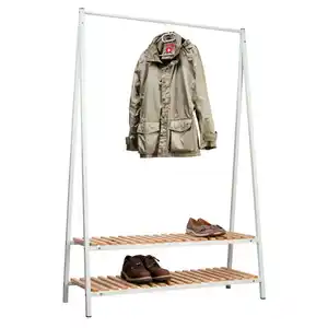 Xxxl Garderobenständer, Weiß, Kiefer, Holz, Metall, Kiefer, massiv, 120x180x43 cm, Schuhablage, gastro- und objekttauglich, Garderobe, Garderobenständer