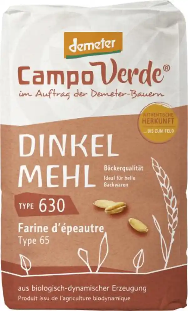 Bild 1 von Campo Verde Demeter Dinkelmehl Type 630