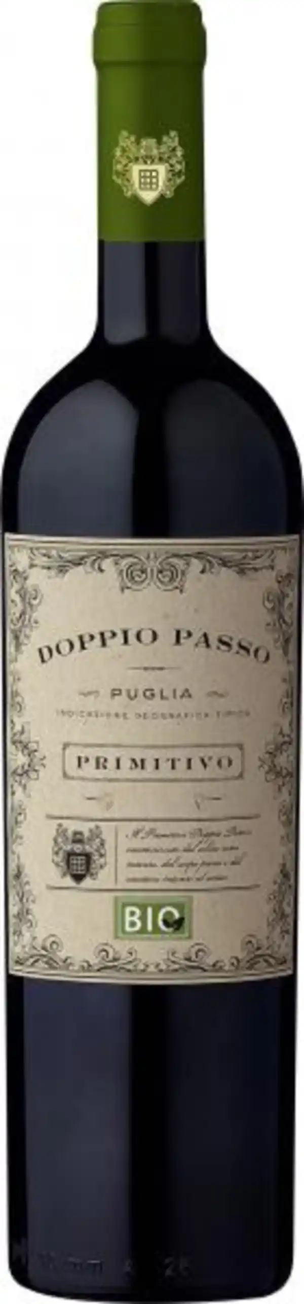 Bild 1 von Doppio Passo Bio Primitivo Rotwein halbtrocken