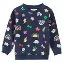 Bild 1 von Baby Sweatshirt mit bunten Motiven allover DUNKELBLAU