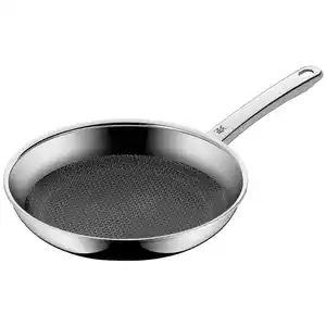 WMF Bratpfanne Profi Resist, Schwarz, Silber, Metall, rund, backofengeeignet, kratzfest, rostfrei, antihaftbeschichtet, ergonomischer Griff, PFOA-frei, Kochen, Pfannen, Bratpfannen