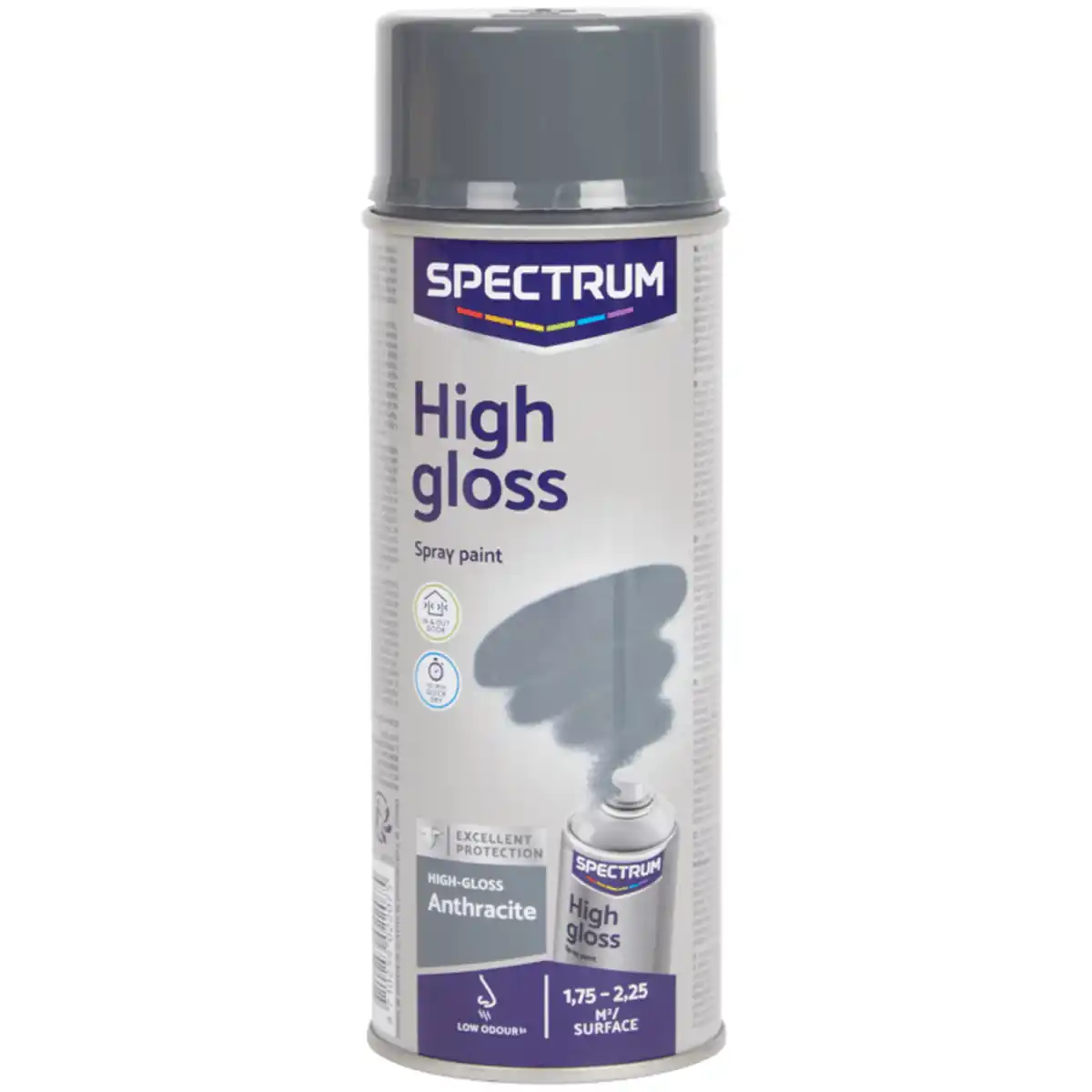 Bild 1 von Spectrum Hochglanz-Sprühfarbe Anthrazit