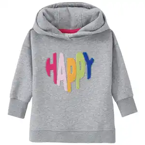 Mädchen Hoodie mit Schriftzug HELLGRAU