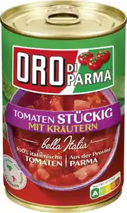 Oro di Parma Tomaten stückig mit Kräutern