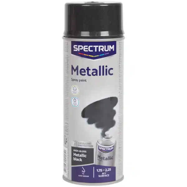 Bild 1 von Spectrum Metallic Sprühfarbe schwarz