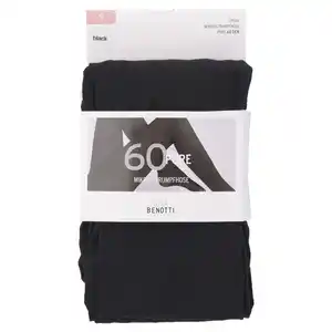 Damen Mikro-Strumpfhose mit 60 DEN SCHWARZ