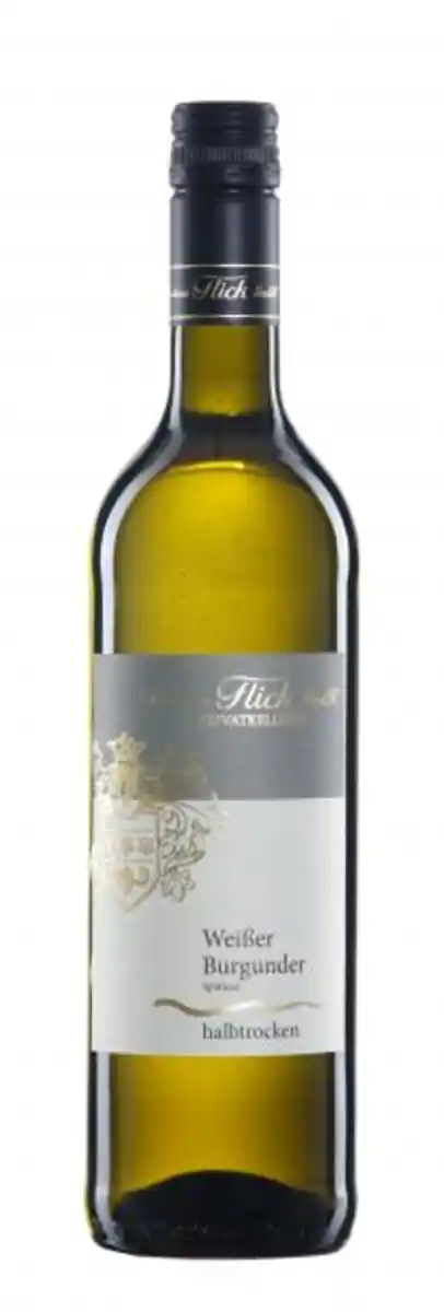 Bild 1 von Weinhaus Flick Weißer Burgunder Spätlese Weißwein halbtrocken