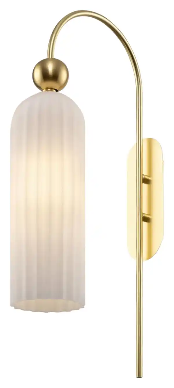 Bild 1 von Wandleuchte Antic Weiß/Gold max. 40 Watt Wandlampe, Weiß, Goldfarben