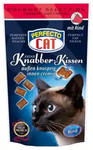 Perfecto Cat Feine Knabber Kissen mit Rind