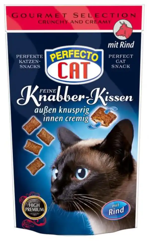 Bild 1 von Perfecto Cat Feine Knabber Kissen mit Rind