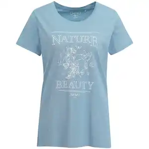 Damen T-Shirt mit Print HELLBLAU