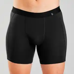 Boxershort Herren Merinowolle Trekking - MT500 Schwarz