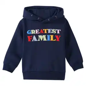 Kinder Hoodie mit Message-Print DUNKELBLAU