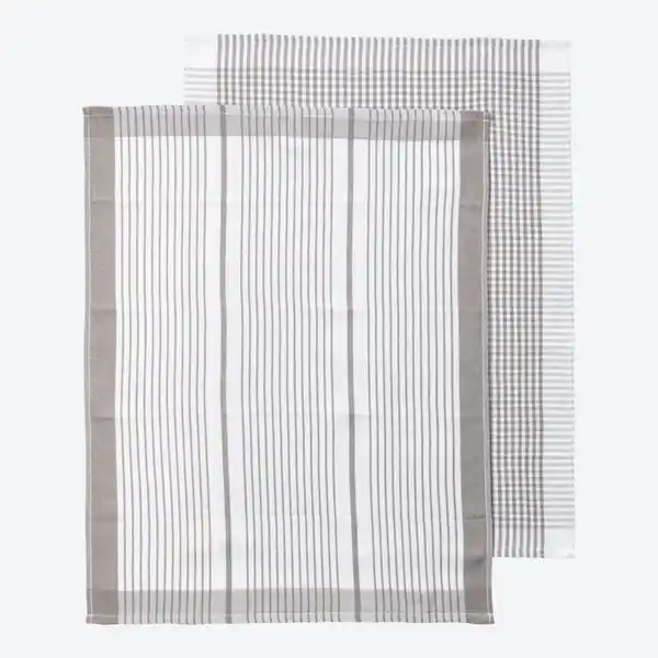 Bild 1 von Geschirrtuch aus reiner Baumwolle, 2er-Pack, 45x65cm, Gray