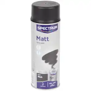 Spectrum Matte Sprühfarbe schwarz