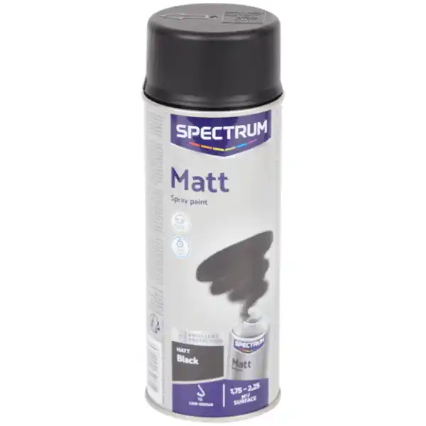 Bild 1 von Spectrum Matte Sprühfarbe schwarz