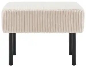 Hocker Miami Beige/Schwarz, Beige