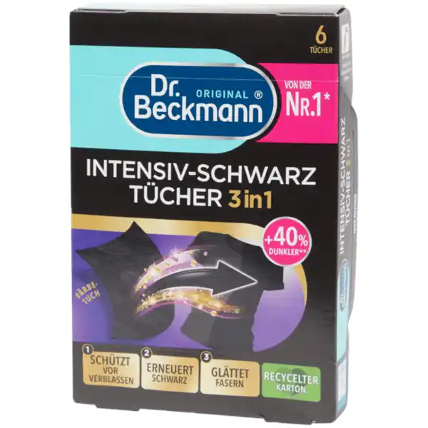 Bild 1 von Dr. Beckmann Wäschetücher Schwarz