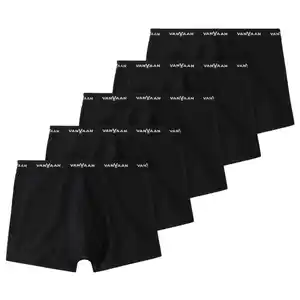 5 Herren Retroshorts im Set SCHWARZ