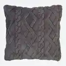 Bild 1 von Dekokissen aus Mikrofleece, ca. 45x45cm, Dark-gray