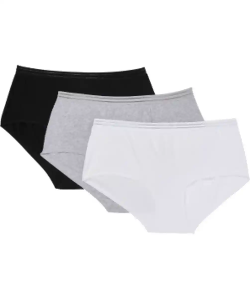 Bild 1 von Schlichte Slips 3er-Pack, grau melange