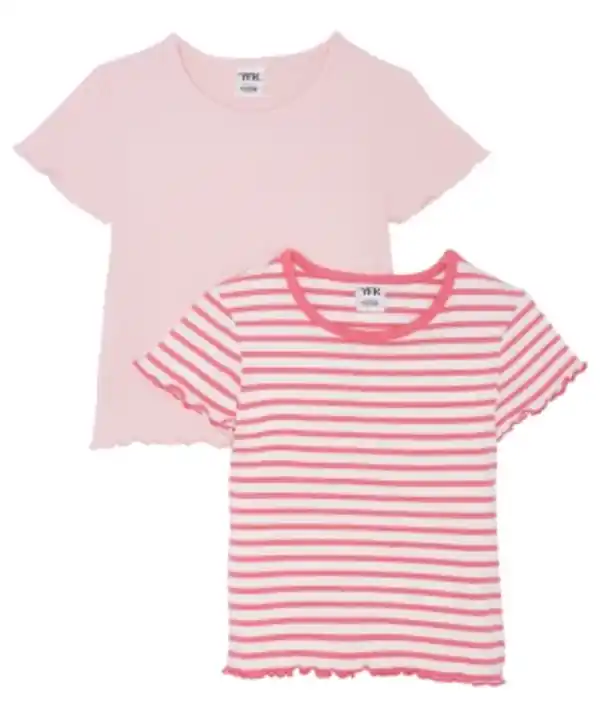 Bild 1 von Gerippte T-Shirts 2er-Pack, Y.F.K., pink/rosa