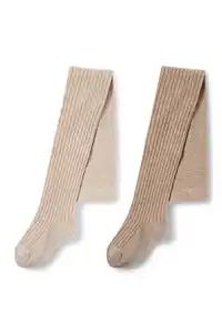 C&A Multipack 2er-Strumpfhose-gerippt, Beige, Größe: 92