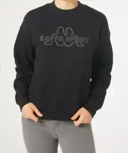 Kappa Sweatshirt Kappa, Rundhalsausschnitt, schwarz