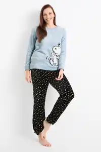 C&A Winterpyjama-Snoopy, Blau, Größe: XS