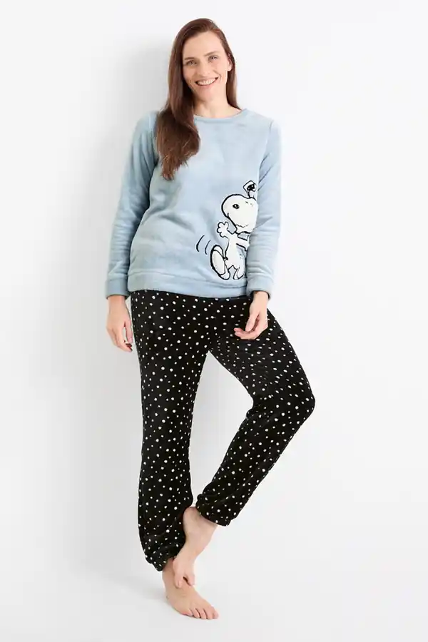 Bild 1 von C&A Winterpyjama-Snoopy, Blau, Größe: XS