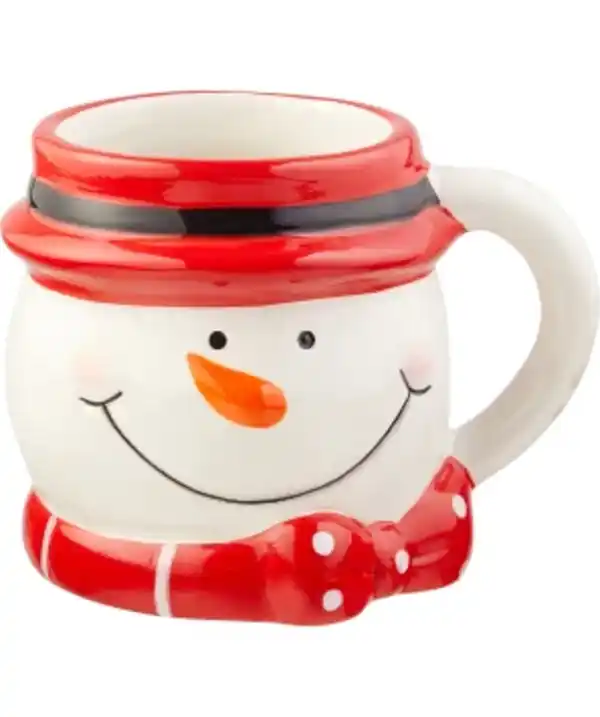 Bild 1 von Tasse Weihnachten ca. 13 x 10 x 9,7 cm, weiß/rot